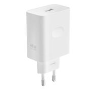 OPPO Cargador SUPERVOOC 45W - USB, Carga Rápida, Cargador Original OPPO, Cable no Incluido - Blanco