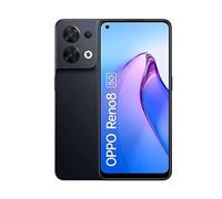 OPPO Teléfono inteligente Reno8, MediaTek Dimensity 1300 5G, pantalla AMOLED de 6.4 pulgadas de 90 Hz, cámara trasera de 50 MP+8 MP+2 MP, cámara, Negro brillante