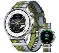OPPO Watch S Reloj Inteligente, 1.96 Pulgadas AMOLED Pantalla, 100+ Modos Deportivos, Monitor de Frecuencia Cardíaca y SpO2, Llamadas Bluetooth, hasta 12 Días de Batería, Plata