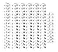 OPPWONG 100 Juegos de Remaches de Cabeza Redonda, Tachuelas de Cobre con Anillos de Tracción para Ropa, Equipaje, Zapatos, Bricolaje, Acabado Brillante sin Rebabas (yo como) (8mm)