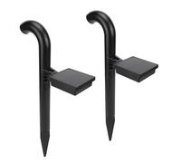 OPPWONG 2 Luces Solares para Paisaje, Lámparas de Jardín Monocristalinas de Alta Eficiencia, Iluminación de Patio Exterior con Panel Solar, Ideal para Caminos, Patios y Piscinas, 23,2 Pulgadas (luz