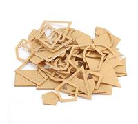 OPPWONG 54 Plantillas de Acolchado Transparentes, Plantilla Acrílica con Varias Formas, Diseño Estándar Internacional, Conveniente Corte de Patrón de Cuero para Cualquier Bricolaje Personal y