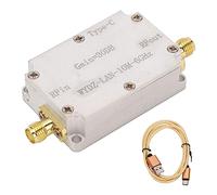 OPPWONG Amplificador de RF, LNA 10m -6Ghz High Gain SMA Conector Femenino Femenino CB Lineal Preamplificador Amplificador de bajo Ruido con Conector SMA DC5V Alimentado para Onda Corta,