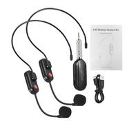 OPPWONG Auriculares con Micrófono Inalámbrico 2.4G, Micrófono de Alta Fidelidad de Alcance de 164 Pies, con Chip de Reducción de Ruido DSP con Efecto de Reverberación de Escenario 3D, Ideal para