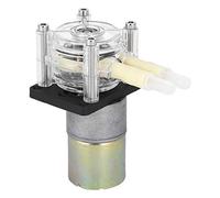 OPPWONG Bomba Peristáltica, Cubierta de Bomba Apretada a Mano de Desmontaje Rápido, con Marco de Rueda de Acero Inoxidable con Motor de CC, Ideal para Suministro de Detergente y Pruebas Analíticas