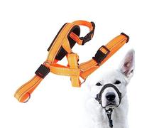 OPPWONG Bozal para Perro, Collar de Nailon Transpirable para Cabeza de Perro, Bozal Bulldog para de Gran Tamaño, Cabeza de Perro, Cabestro para Perros Pequeños, Medianos y Grandes,