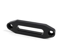 OPPWONG Cabrestante Hawse Duradero, Guía de Cable de Recuperación Todoterreno, Aleación de Aluminio, 14,6 Cm, 124mm, Espaciado Entre Orificios (Black)