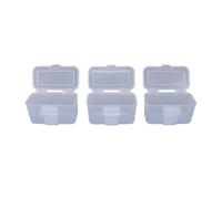 OPPWONG Cajas Portátiles para Aparejos de Pesca con Transparencia Transparente y Construcción Robusta para Fácil Acceso Al Cebo para Principiantes, Paquete de 3