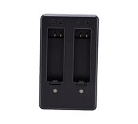 OPPWONG Cargador de Batería para Cámara Dual con Visibilidad del Estado de Carga Carga Rápida para Baterías AHDBT 401 Ideal para Fotógrafos en Movimiento