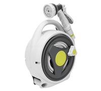 OPPWONG Carrete de Manguera Portátil de 15 M, Organizador de Almacenamiento de Tuberías de Agua, Soporte para Aspersor de Boquilla con Diseño Espacial, Ideal para Jardín, Balcón y Patio