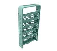 OPPWONG Carrito de Libro, Estantería de 5 Niveles Estante de Almacenamiento de Libros Organizador de Libros de Estantes Pequeños Carpeta de Archivos Organizador de Carro de Carro de Pie