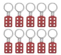 OPPWONG Cerrojo de Bloqueo de 6 Orificios Cerrojo de Bloqueo de Nailon de Aluminio de 38 Mm y 1,5 Pulgadas con Aislamiento para Lugares Industriales Químicos Inflamables