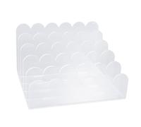 OPPWONG Clasificador de Letras Vertical Diseño Acrílico Organizador de Correo de 5 Ranuras para una Gestión Eficiente del Espacio de Trabajo 6.85x6.54x4.1in