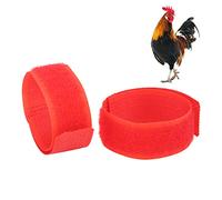 OPPWONG Collar de Gallo para Detener el Canto, Paquete de 2, Cinturón para el Cuello sin Ruido de Cuervo, Collar de Gallo Anticuervo, Collar de Cuervo, Cinturón para el Cuello de Pollo