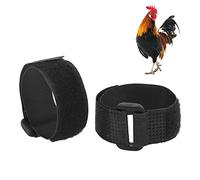 OPPWONG Collar de Gallo para Detener el Canto, Paquete de 2, Cinturón para el Cuello sin Ruido de Cuervo, Collar de Gallo Anticuervo, Collar de Cuervo, Cinturón para el Cuello de Pollo