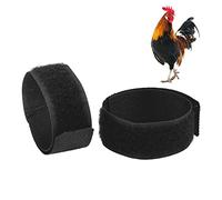 OPPWONG Collar de Gallo para Detener el Canto, Paquete de 2, Cinturón para el Cuello sin Ruido de Cuervo, Collar de Gallo Anticuervo, Collar de Cuervo, Cinturón para el Cuello de Pollo