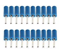 OPPWONG Conector Banana de 20 Piezas, Conector Macho de Latón Chapado de 2mm con Pin Recto, Ideal para Toma de Banana y Toma de Panel de Resorte Interior (BLUE)