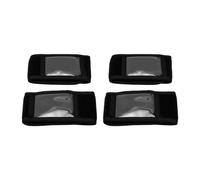 OPPWONG Correas Flexibles de Seguimiento de Tobillo para Contar Pasos de Forma Segura Durante Correr, Caminar y Viajar, Neopreno Negro, Paquete de 4