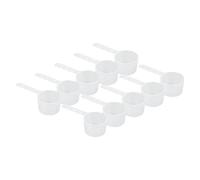 OPPWONG Cucharadita de Cucharadita, de Cucharas de Plástico que Medía Plástico con Cucharas Transparentes Largo con Medidas con Escala 10 Piezas de para Medir el Bricolaje