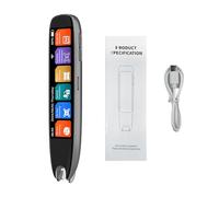 OPPWONG Escáner de Lápiz de Traducción S65 Pro, Traductor de Texto y Foto de Voz en Línea de 142 Idiomas, Traductor de Pantalla Táctil HD con Pantalla de 3,7 Pulgadas y 10 Funciones de Escaneo sin