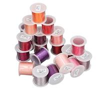 OPPWONG Hilo de Bordado, Hilo de Coser de Costura 3 Acciones Serie de Color Rosa 110yd Cada 20 Piezas de Bordado de Producción Presión de Costura Poliéster para Tejer