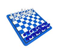 OPPWONG Juego de Mesa de Ajedrez Educativo para Fiestas de Amigos y Uso en el Aula 24x24cm con Respaldo Antideslizante (#1)
