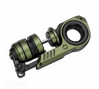 OPPWONG Juguete Antiestrés Multifuncional 3 en 1, Herramienta Compacta de Enfoque Sensorial con Magnético y Sonido de Diapasón para Viajes de Oficina, Alivio del Estrés, Giratorio, (Green)