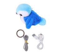 OPPWONG Juguete para Gatos con Forma de Pájaro, Juguete Interactivo para Chirriar, para Gatos con Alas Batientes con Sonido y Diseño Eléctrico Recargable, Ideal para de Interior y Juegos de