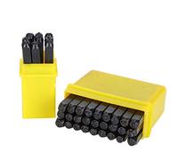 OPPWONG Kit de Herramientas de Punzonado para Estampado, Juego de Punzones de Letras y Números de Acero con Alto Contenido de Carbono para Marcar Metal en Cuero, Madera y Artesanía de Joyería (Acero