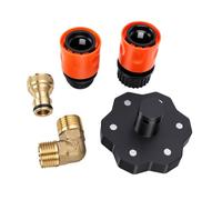 OPPWONG Kit de Lavado de Chasis Magnético, Latón de 3/4 Pulgadas y 360 | Accesorios de Latón PLA, Arandela de Marco de Camión, Manguera de 3/4 Pulgadas, Limpieza sin Herramientas, Boquilla de 360