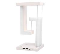 OPPWONG Lámpara de Escritorio Flotante, Lámpara de Mesa LED Flotante de Levitación Magnética, de Iluminación Cálida de 3 Niveles con Carga Inalámbrica, Ideal para Dormitorio, Sala de Estar, Estudio