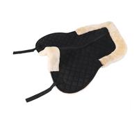 OPPWONG Mantilla Inglesa para Media Silla de Montar, Mantilla de Lana Sintética de Poliéster, Almohadilla Antideslizante con Absorción de Impactos y Soporte Cómodo, Ideal para Montar a Caballo,