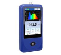 OPPWONG Medidor de Espectro de Luz, 400-700 Nm Longitud de Onda PPFD Multiparámetro Temperatura de Color CRI 0-1000000 Lx Medidores PPFD con Estadísticas de Datos Fotómetro