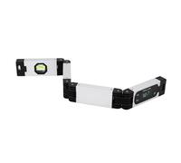 OPPWONG Nivel Plegable, Herramienta de Carpintería de Medición de Múltiples ángulos Digital Magnética de 60 Cm, Herramienta de Nivel con Transportador y Buscador de ángulos, Ideal para Decoración y