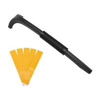 OPPWONG Palo de Sujeción para Sierra Ingletadora, Herramienta de Plástico para Sierra Ingletadora de 18,5 X 3,9 Pulgadas con Patas de Goma, Agarre Ergonómico y Diseño de Doble Extremo