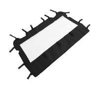 OPPWONG Parabrisas Trasero Suave, Panel Antipolvo para Ventana Trasera UTV de PVC Transparente Resistente a la Intemperie, Parabrisas con Correas Antideslizantes con Instalación Rápida, Compatible