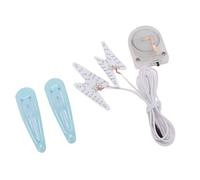 OPPWONG Pegatinas Faciales Iluminadas, Adorno Facial LED Transparente que Iluminan Looks de Fiesta con Control Remoto RF de 16.4 Pies, Tira de Luz COB Blanca Cálida de 3000 K para