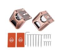 OPPWONG Pestillo de Puerta de Seguridad para el Hogar de Aleación de Zinc, Cerradura de Refuerzo a Prueba de Niños con Diseño de para Seguridad de Niños Pequeños en Puertas Internas (Bronce)