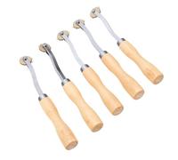 OPPWONG Rueda de Trazado de Acero Inoxidable de 3 Piezas, Perforador de Papel Giratorio Tratado Térmicamente con Aguja, Herramienta de Patrón de Costura con Diseño de Dientes Duros, Ideal para