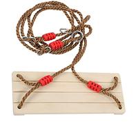 OPPWONG Swing de Madera, Columpio de Cuerda 186 Cm Longitud de la Cuerda 40x15.7x1.2cm Columpios de Madera Colgantes de Al Aire Swing para Niños para Niños Adultos