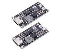 OPPWONG Tablero de Carga de Batería, 2pcs Descarga de Carga Módulo de Paso Up Up Up Módulo de Carga de Cargación USB Módulo de Batería de Litio 2S Tipo C a 8.4V Módulo de Cargador de (4A)