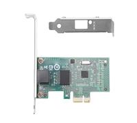OPPWONG Tarjeta de Red PCIe Gigabit Ethernet, Adaptador PCI Express RJ45 de 10, 100 y 1000 Mbps con Controlador 210AT, para, Red Hat, SUSE, Freebsd, Servidor de PC de Escritorio