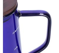 OPPWONG Taza de café de Vidrio de Borosilicato de 300 Ml, Vaso de Chupito de con Tapa y Boquilla Vertedora, Taza de café Transparente para la Cocina de la Oficina en Casa, Ideal para Uso Doméstico