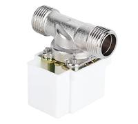 OPPWONG Válvula Solenoide Eléctrica, Válvula de Agua de Rosca Externa de 1/2 Pulgada Normalmente Cerrada, de 24 V CC con Función de No Retorno, Ideal para Calentadores de Agua Solares