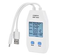 OPPWONG Voltímetro Amperímetro UT658 USB con Protocolo de Carga Rápida Tipo C QC3.0 para Detección de Capacidad de Energía del Cargador (UT658 doble)