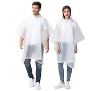 Opret Chubasqueros Impermeable 2 Piezas, Reutilizable Ponchos Impermeables, Chubasquero Mujer y Hombre, Chaquetas Capa Lluvia con Mangas y Capucha para Mujer y Hombre