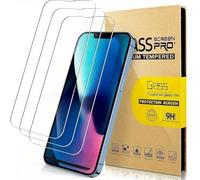 Oprimio 3 protectores de pantalla completa para iPhone 13 con ayuda de instalación del marco, dureza 9H, sin burbujas, no afecta al ajuste de la funda, 3 unidades