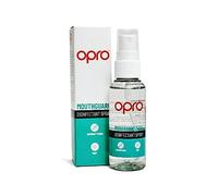 OPRO Desinfectante en spray para protectores bucales OPRO, perfecto para usar con cualquier protector bucal, retenedor, alineador o dentadura postiza después de cada uso, deja un sabor a menta fresca
