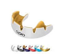 OPRO Protector Bucal de Ajuste Instantáneo y Personalizado para Brackets - Adultos (10+ Años) - Bucal para Boxeo, MMA, BJJ, Rugby y Hockey - Autoajustable - con Garantía Dental Incluida