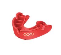 OPRO Protector Bucal Nivel Bronce - Ajuste Esencial para Adultos y Niños - Bucal para Boxeo, MMA, BJJ, Rugby y Hockey - Moldeo Fácil - con Garantía Dental Incluida
